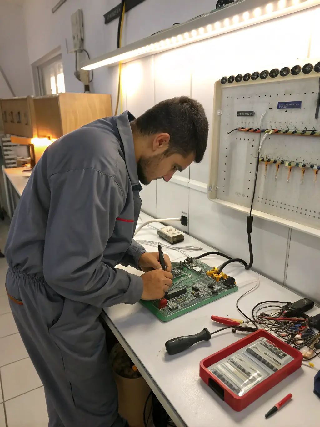 A photo showcasing a wide array of specialized tools and diagnostic equipment used by Viking Repair San Francisco technicians.